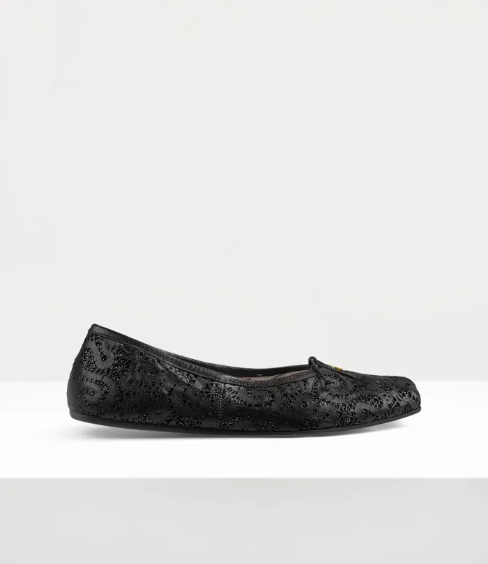 Vivienne Westwood Flats Women Brigitte Ballerina Shoe Black