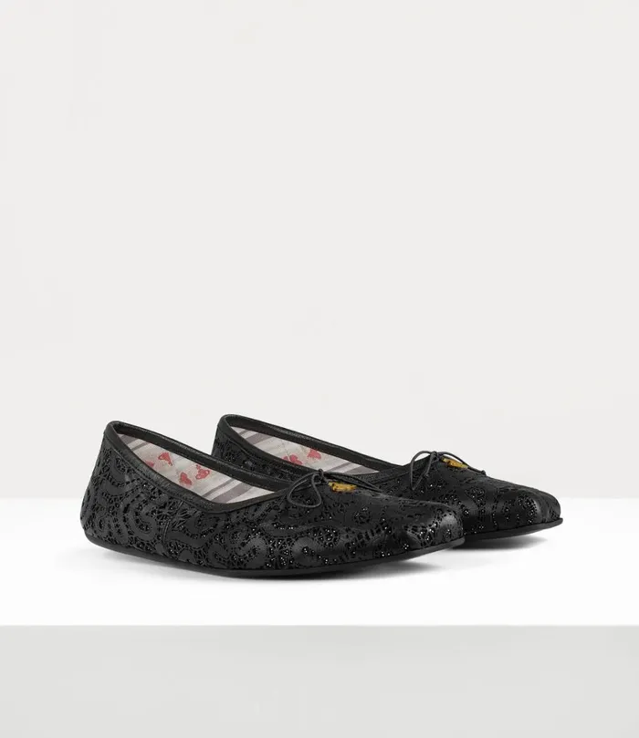 Vivienne Westwood Flats Women Brigitte Ballerina Shoe Black