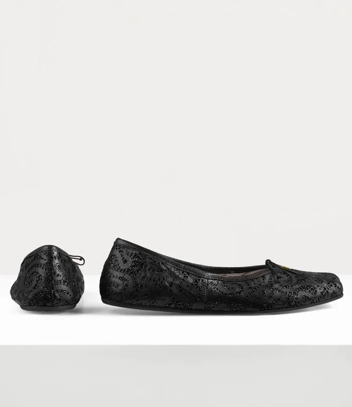 Vivienne Westwood Flats Women Brigitte Ballerina Shoe Black