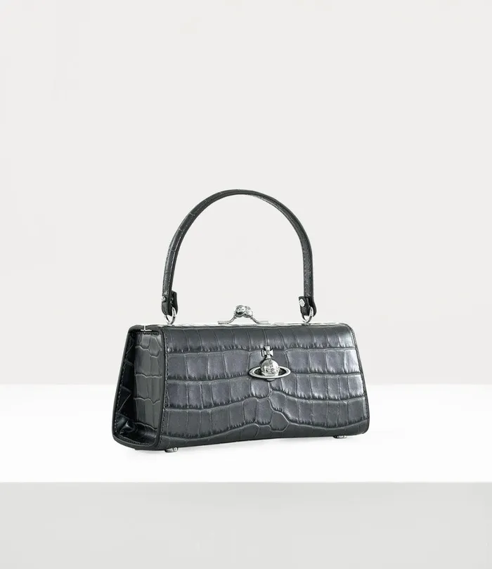 Vivienne Westwood Handbags Women Extra Large Doll Frame Purse Anthracite