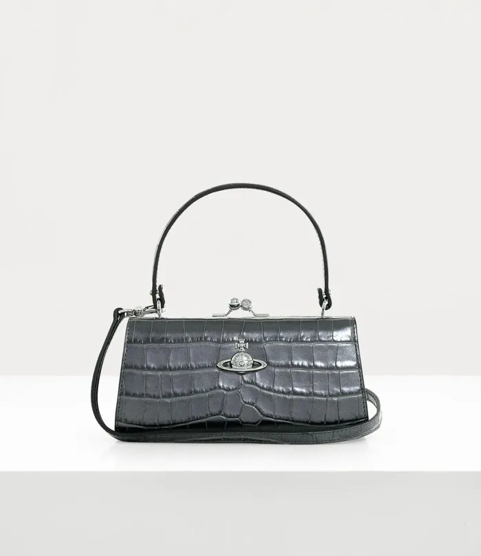 Vivienne Westwood Handbags Women Extra Large Doll Frame Purse Anthracite