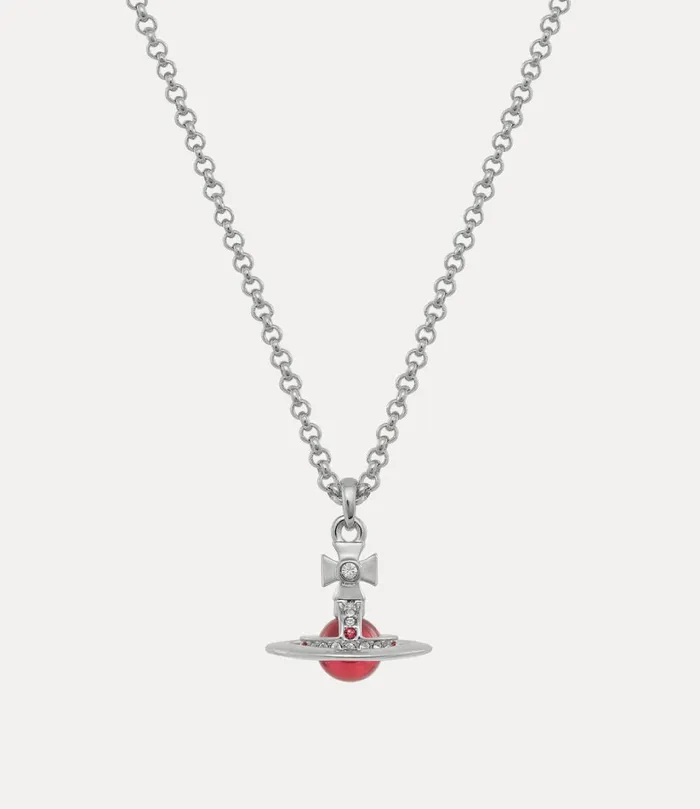 Vivienne Westwood Necklaces MenWomen New Petite Orb Pendant Necklace Platinumindian Pink Czpadparadschalight Vivienne Westwood Necklaces MenWomen New Petite Orb Pendant Necklace Platinumindian Pink Czpadparadschalight