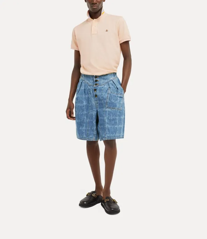 Vivienne Westwood Trousers And Shorts Men Romario Bermuda Shorts Vw Gridblue