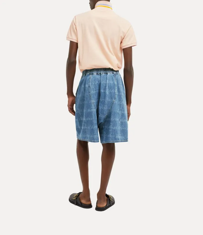 Vivienne Westwood Trousers And Shorts Men Romario Bermuda Shorts Vw Gridblue