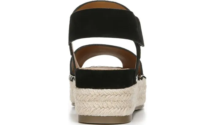Wedge Sandals Women Franco Sarto Sarto Oak Espadrille Sandal Black Suede Wedge Sandals Women Franco Sarto Sarto Oak Espadrille Sandal Black Suede