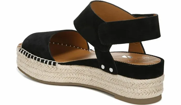 Wedge Sandals Women Franco Sarto Sarto Oak Espadrille Sandal Black Suede Wedge Sandals Women Franco Sarto Sarto Oak Espadrille Sandal Black Suede