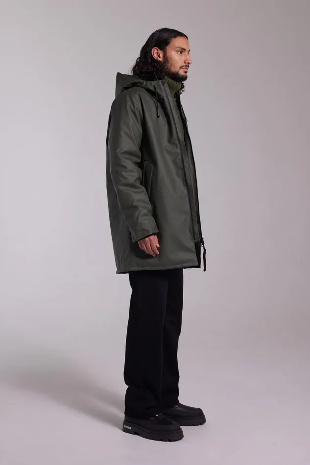 Winter Coats Men Stutterheim Stockholm Winter Jacket Green