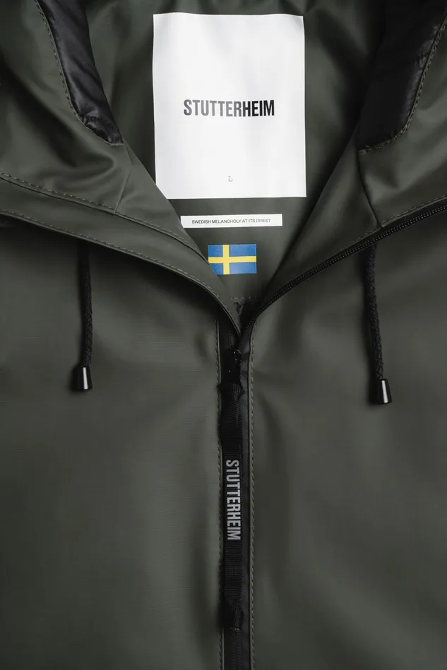 Winter Coats Men Stutterheim Stockholm Winter Jacket Green
