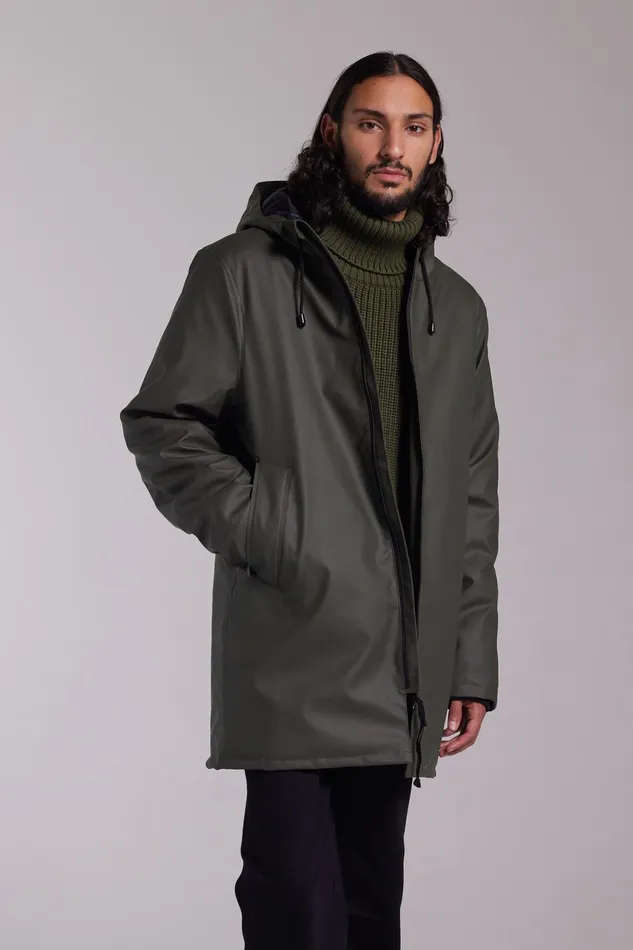 Winter Coats Men Stutterheim Stockholm Winter Jacket Green