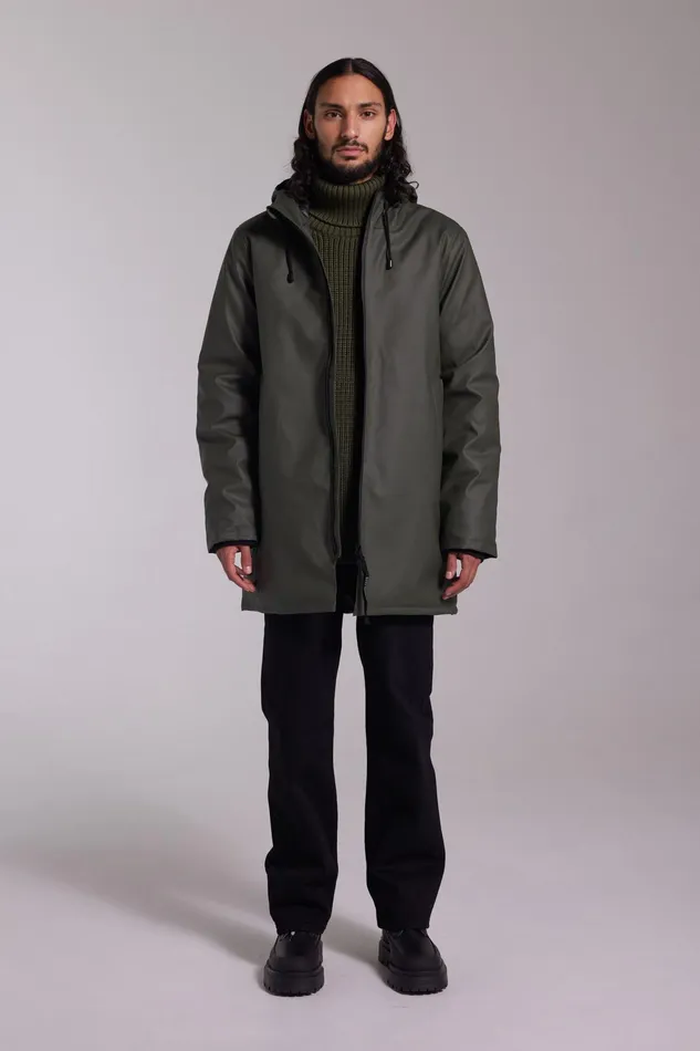 Winter Coats Men Stutterheim Stockholm Winter Jacket Green