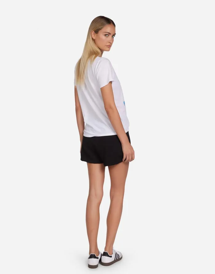Women039s Croft Love Collage White Lauren Moshi Short Sleeve