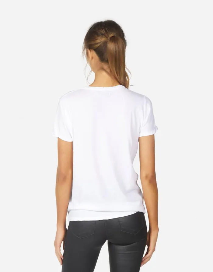 Women039s Edda Geo Tiger White Lauren Moshi Short Sleeve