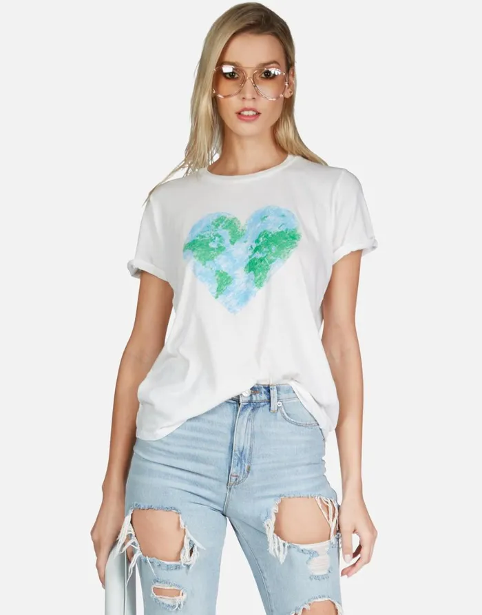 Women039s Edda World Love Milk Lauren Moshi Short Sleeve