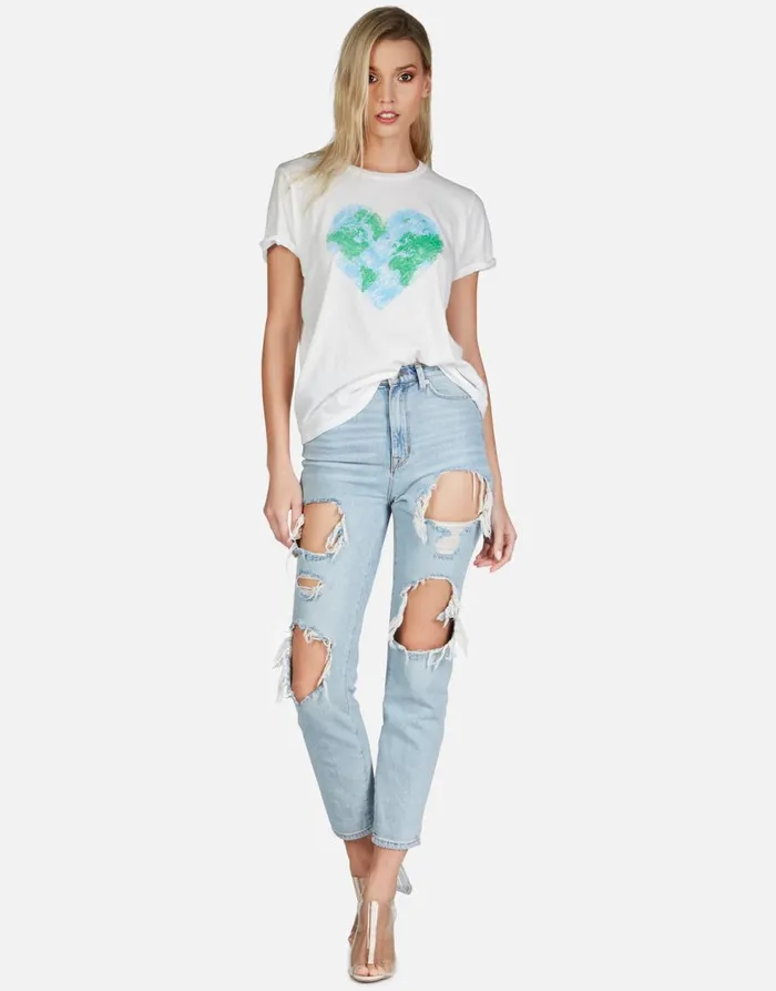 Women039s Edda World Love Milk Lauren Moshi Short Sleeve