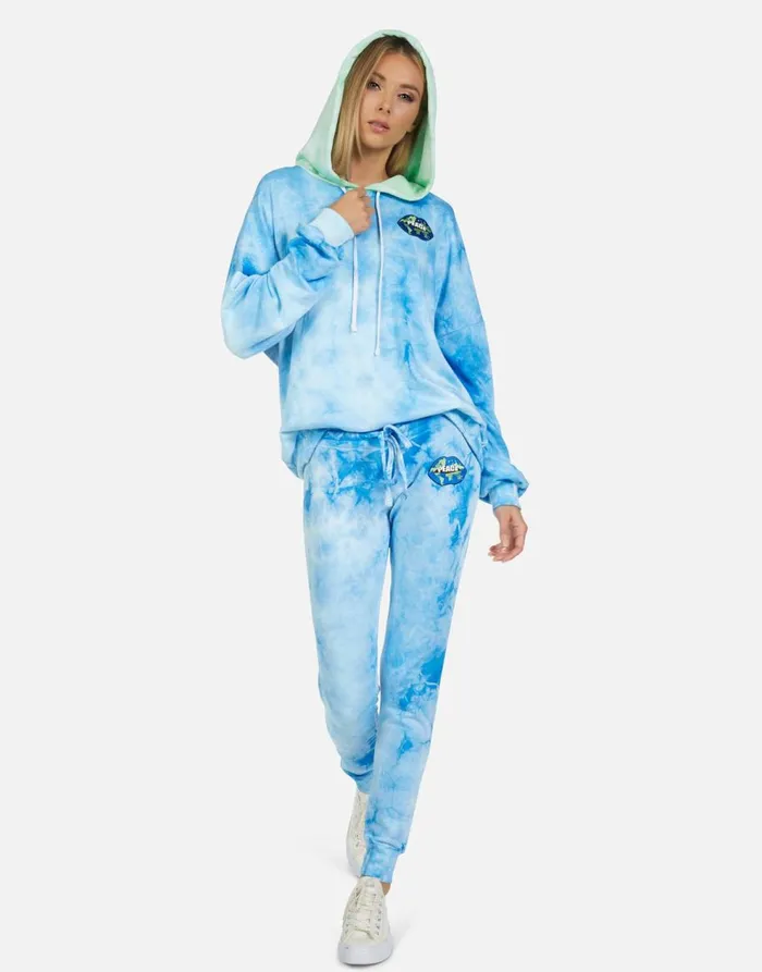 Women039s Jess World Peace Lips Blue Clouds Lauren Moshi Long Sweatpants