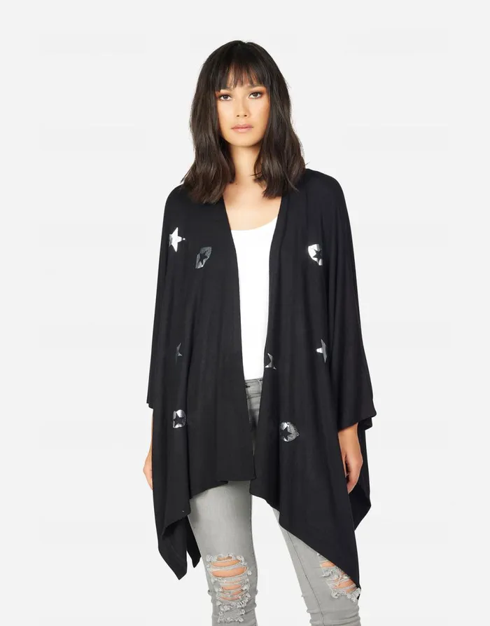 Women039s Jojo Star Lip Elements Black Lauren Moshi Sweaters and Knits