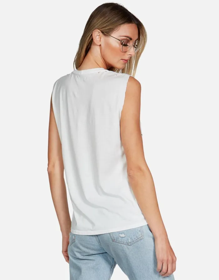 Women039s Kel Daisy Happyface Milk Lauren Moshi Tanks