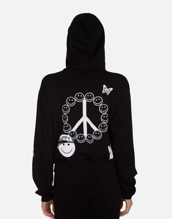 Women039s Lachelle Peace Elements Black Lauren Moshi Hoodies