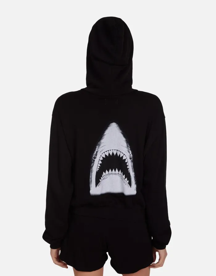 Women039s Lachelle Tropical Shark Black Lauren Moshi Hoodies