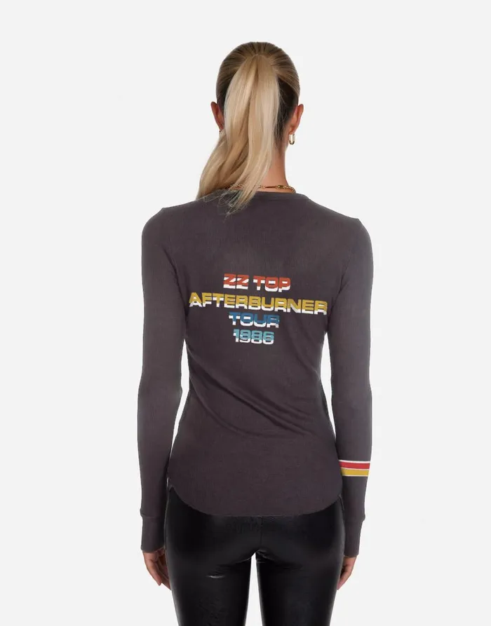 Women039s McKinley ZZ Top Afterburner Vintage Black Lauren Moshi Long Sleeve