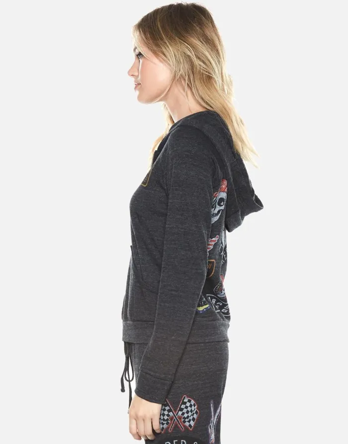 Women039s Noella Heartbreaker Heather Black Lauren Moshi Hoodies
