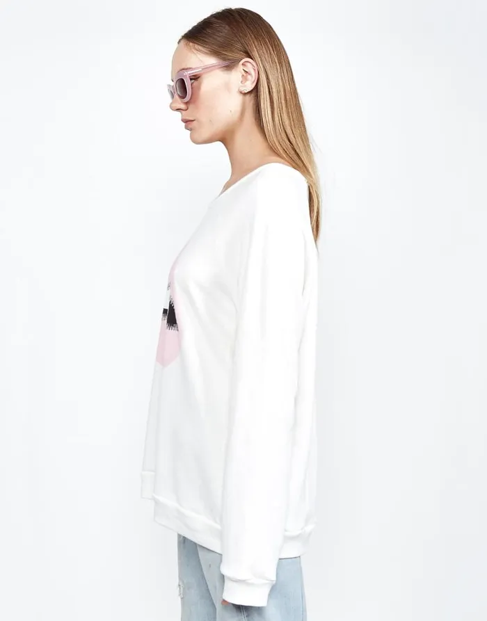 Women039s Noleta Pink Foil Zipper Mouth Milk Lauren Moshi Long Sleeve