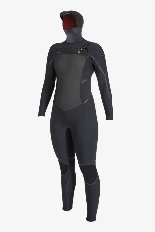 WOMEN039S PSYCHO TECH 54MM CHEST ZIP FULL WETSUIT W HOOD Blkblk Women O039NEILL Series WOMEN039S PSYCHO TECH 54MM CHEST ZIP FULL WETSUIT W HOOD Blkblk Women O039NEILL Series