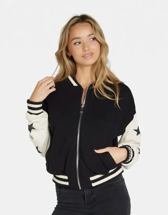 Women039s Taissa Stars Blackbone Lauren Moshi Jackets