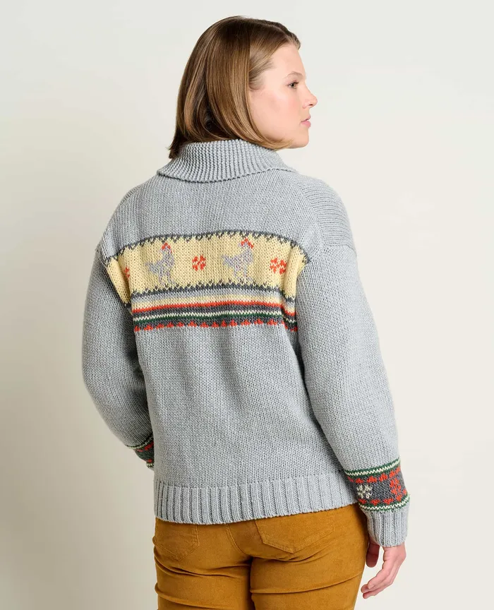 Women8217s Nitsa Zip Cardigan Heather Grey Sweaters ToadandCo