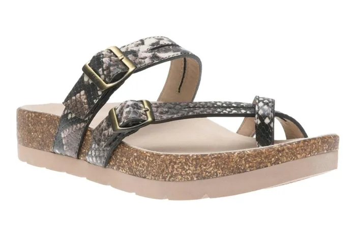 Women ABEO Footwear Sandals Lanai Thong Sandal Natural Snake