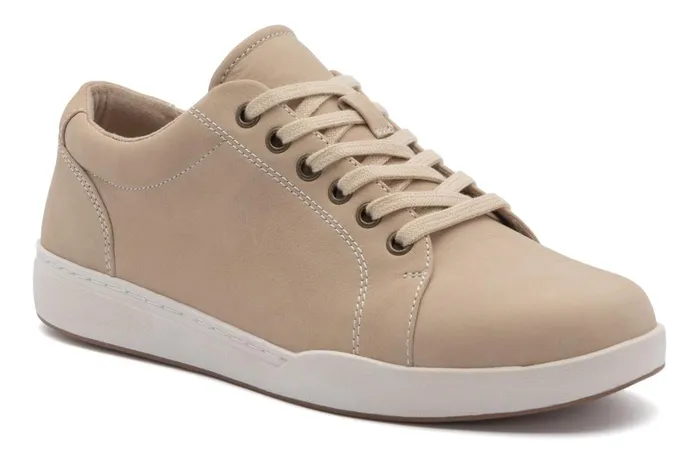 Women ABEO Footwear Sneakers Encore Sneaker Tan Nubuck