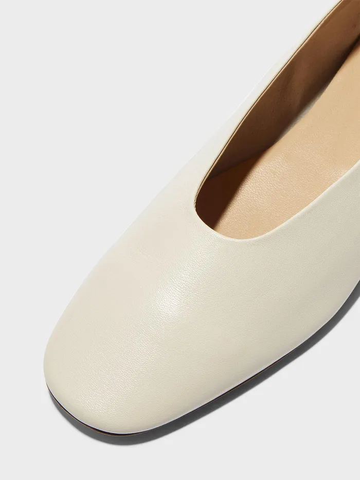 Women Aeyde KIRSTEN Creamy Ballet Flat Aeyde Flats