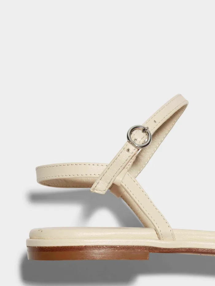 Women Aeyde NETTIE Creamy Nappa Flat Sandal Aeyde Flat Sandals