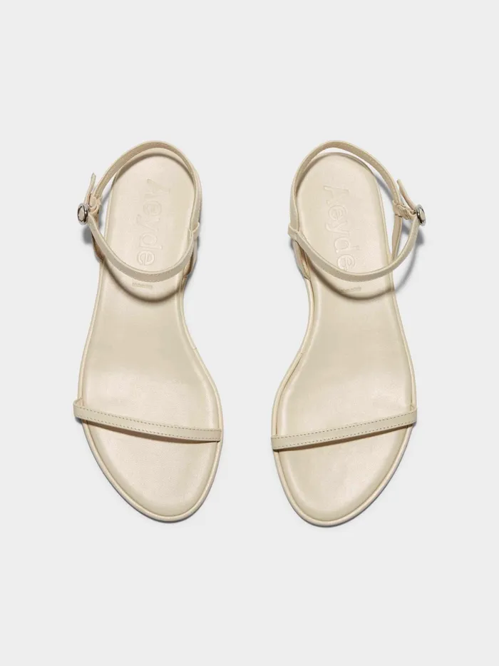 Women Aeyde NETTIE Creamy Nappa Flat Sandal Aeyde Flat Sandals