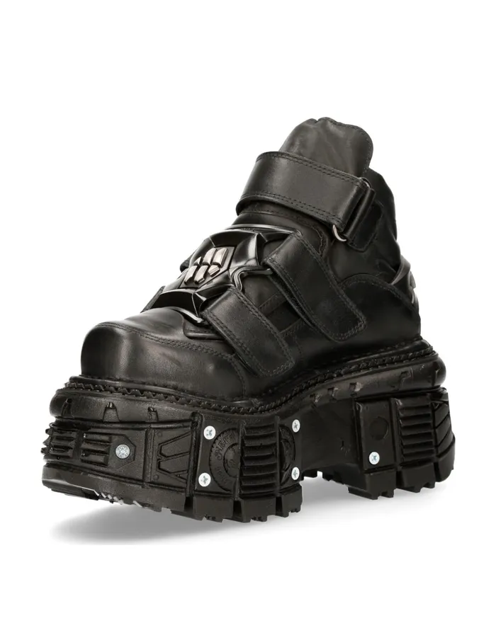 Women Ankle Boot Black Imperfect MTank008C2 New Rock Platform Women Ankle Boot Black Imperfect MTank008C2 New Rock Platform