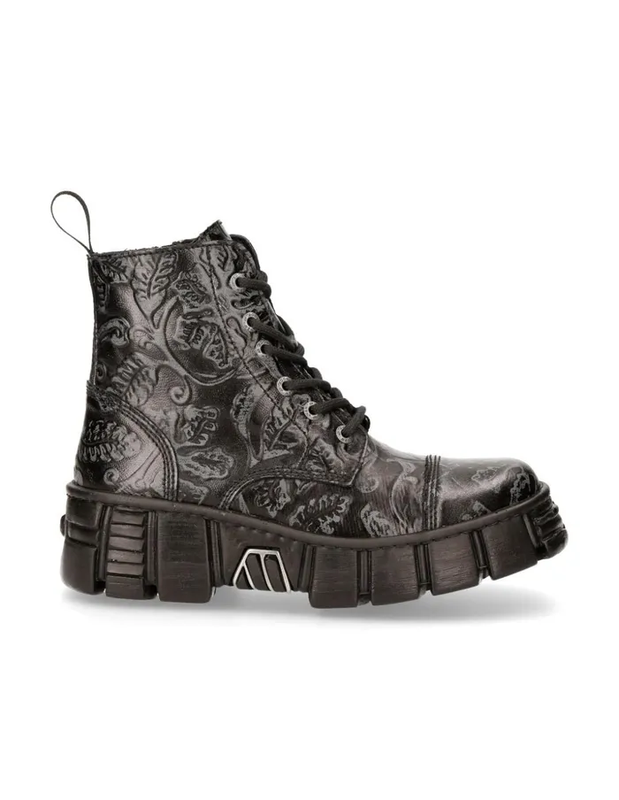 Women Ankle Boot Black Tower MWall005V39 New Rock Military Women Ankle Boot Black Tower MWall005V39 New Rock Military
