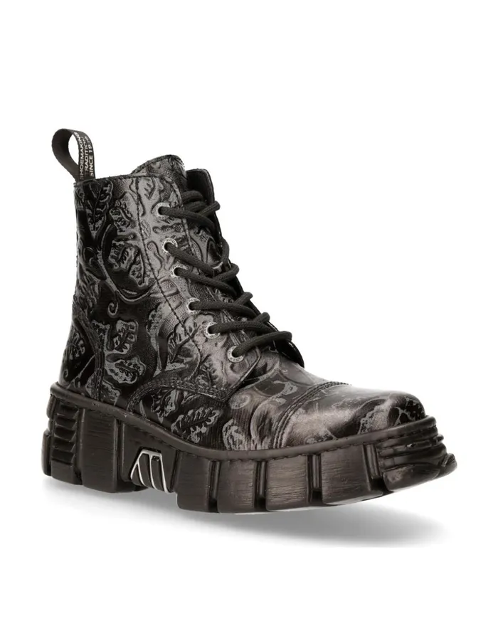 Women Ankle Boot Black Tower MWall005V39 New Rock Military Women Ankle Boot Black Tower MWall005V39 New Rock Military