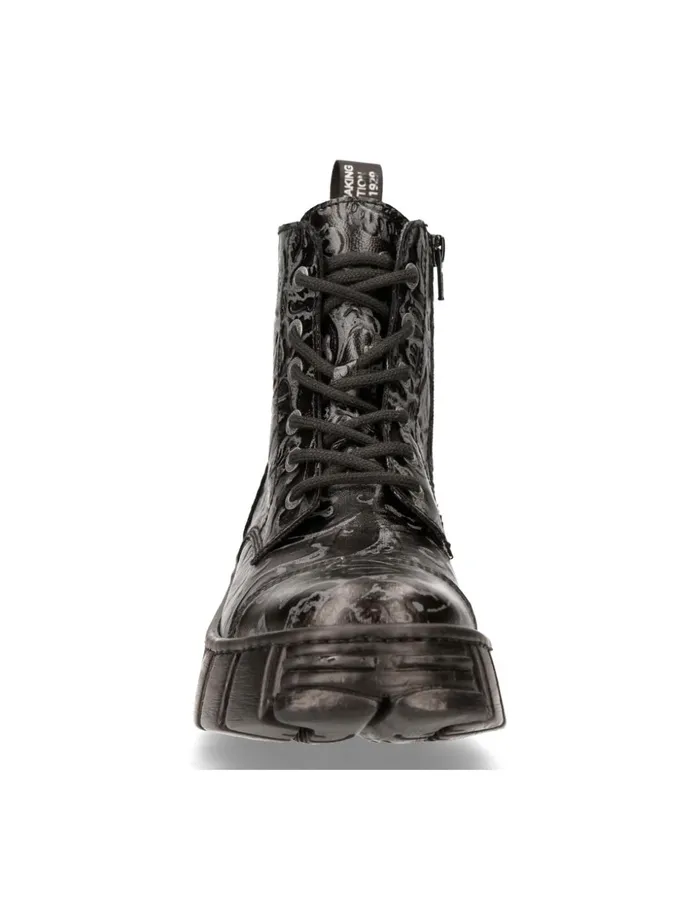 Women Ankle Boot Black Tower MWall005V39 New Rock Military Women Ankle Boot Black Tower MWall005V39 New Rock Military