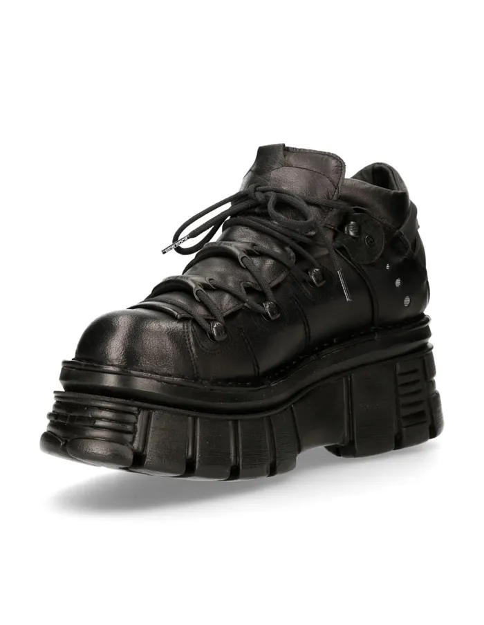 Women Ankle Boot Metallic M106nS52 New Rock Platform