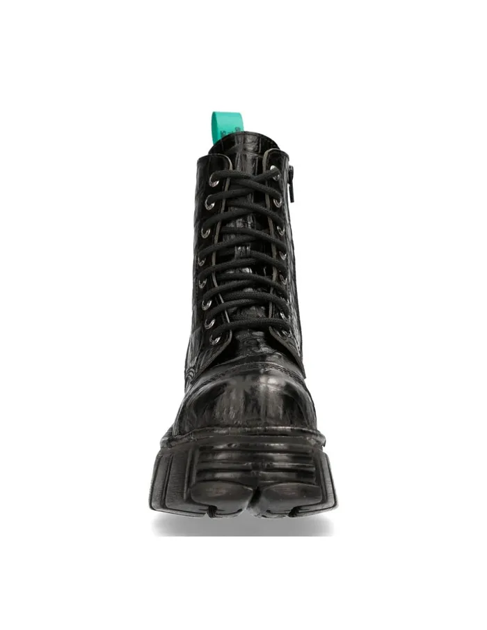Women Ankle Boot Metallic MMili083cV12 New Rock Military