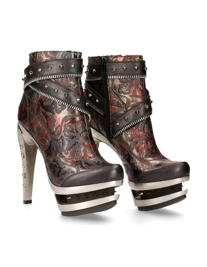 Women Ankle Boot Punk MRock201C4 New Rock High Heels