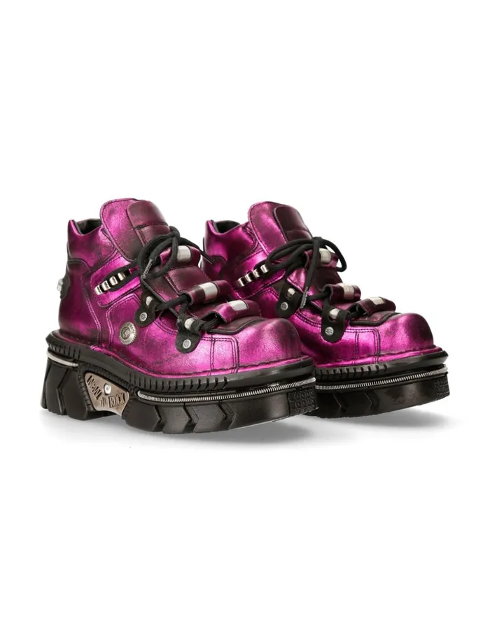 Women Ankle Boot Techno M215C7 New Rock Platform