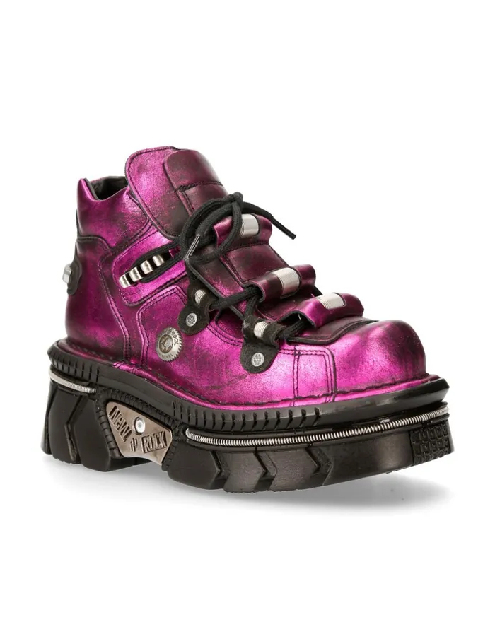 Women Ankle Boot Techno M215C7 New Rock Platform