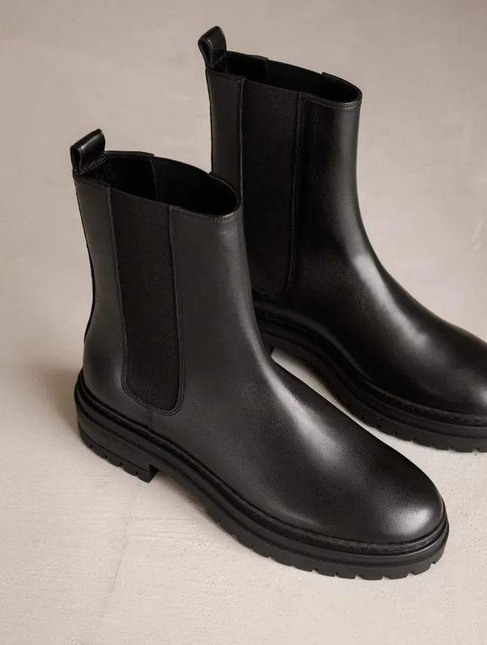 Women Ankle Boots Bobbies Clover Passion Black