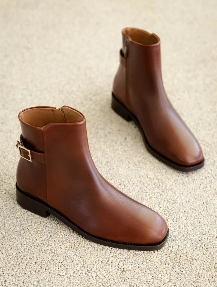 Women Ankle Boots Bobbies Susan Chestnut