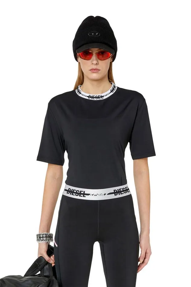 Women AwteePiperAWt38 Black Diesel Tshirts And Tops Women AwteePiperAWt38 Black Diesel Tshirts And Tops