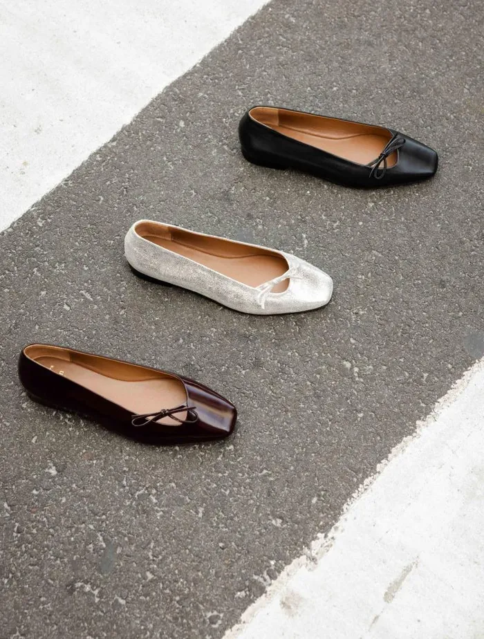 Women Ballet Flats Bobbies Carry Passion Black