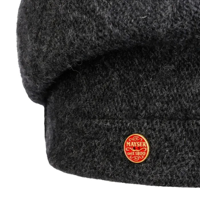 Women Beanie Hats Mayser Uni Enya Wool Hat Dark Beige Mottled Women Beanie Hats Mayser Uni Enya Wool Hat Dark Beige Mottled