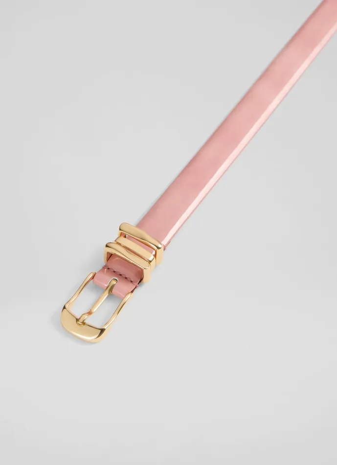 Women Belts LKBennett Georgette Pink Leather Belt Women Belts LKBennett Georgette Pink Leather Belt