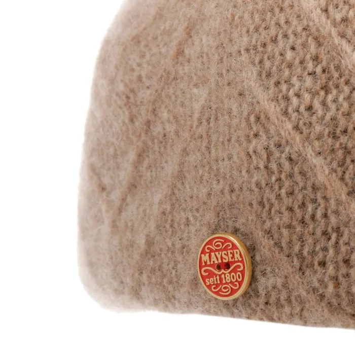 Women Berets Mayser Bina Wollbaske Anthracite